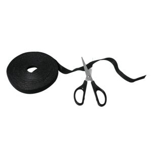 Logilink - Organiser Cable Tape Velcro, 10M, Black — image 1