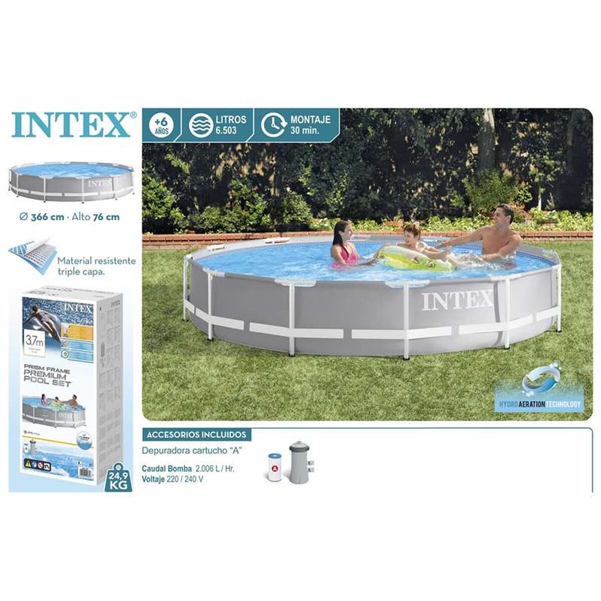 Intex Removable Pool Intex 26712 Treatment Plant For Swimming Pool (Refurbished A)