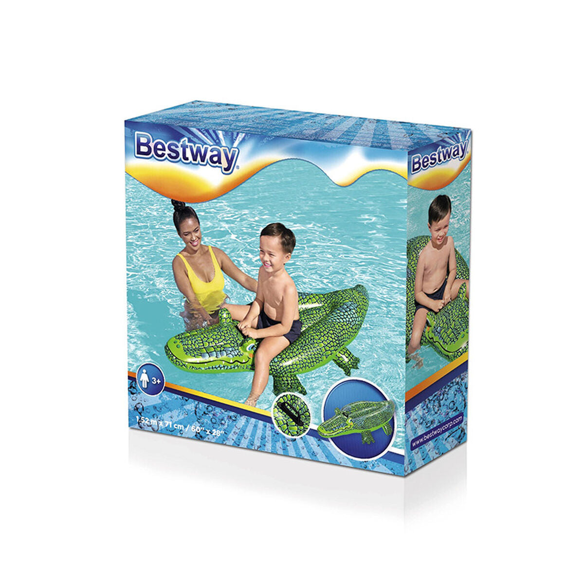 Bestway Inflatable Pool Figure Bestway Crocodile 152 X 71 Cm 67 X 148 X 29 Cm