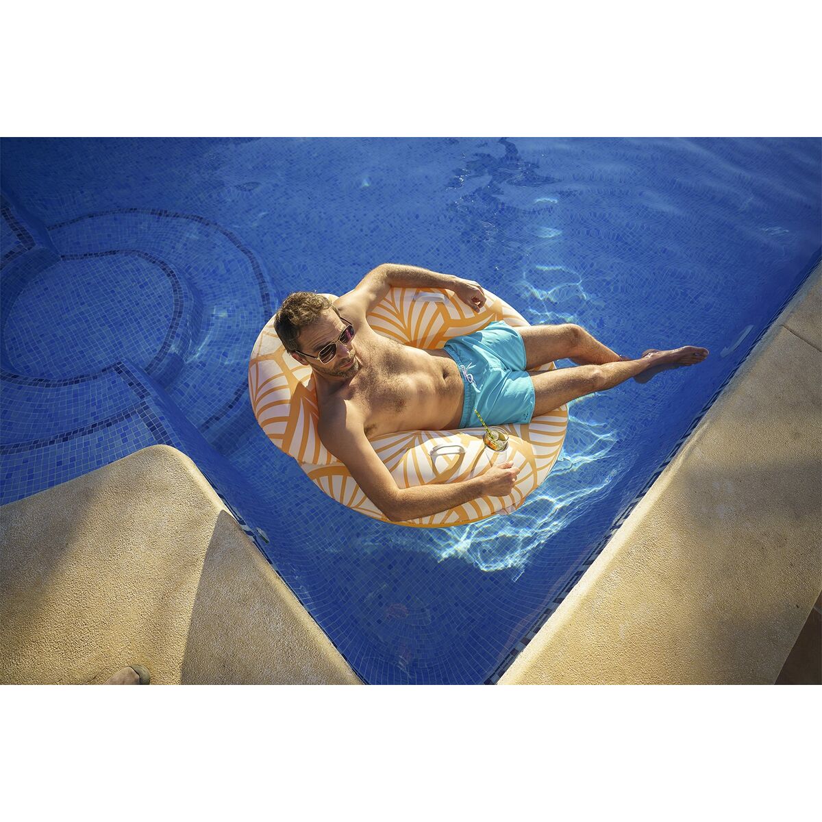 Bestway Inflatable Pool Chair Bestway Deluxe 118 X 117 Cm Orange