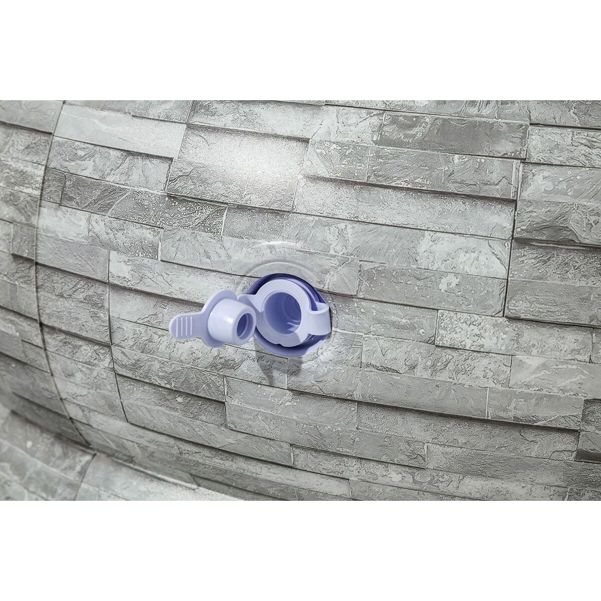 Inflatable pool Bestway Grey 213 x 206 x 53 cm