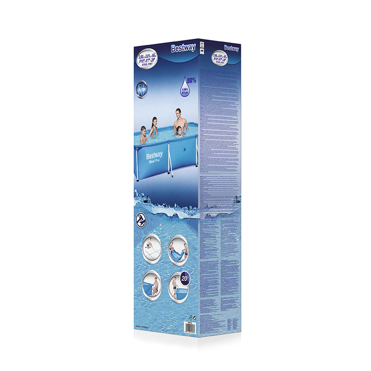Bestway Removable Pool Bestway 300 X 201 X 66 Cm 201 X 300 X 66 Cm