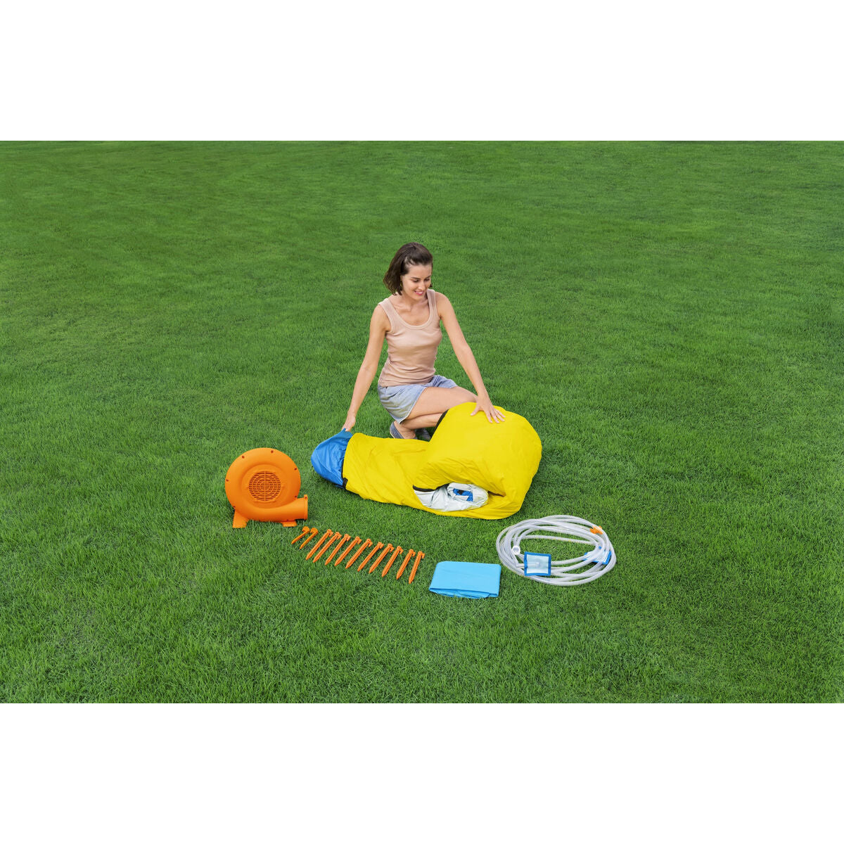Bestway Inflatable Water Park Pool 435X286X267Cm + 5 Years Garden 53478