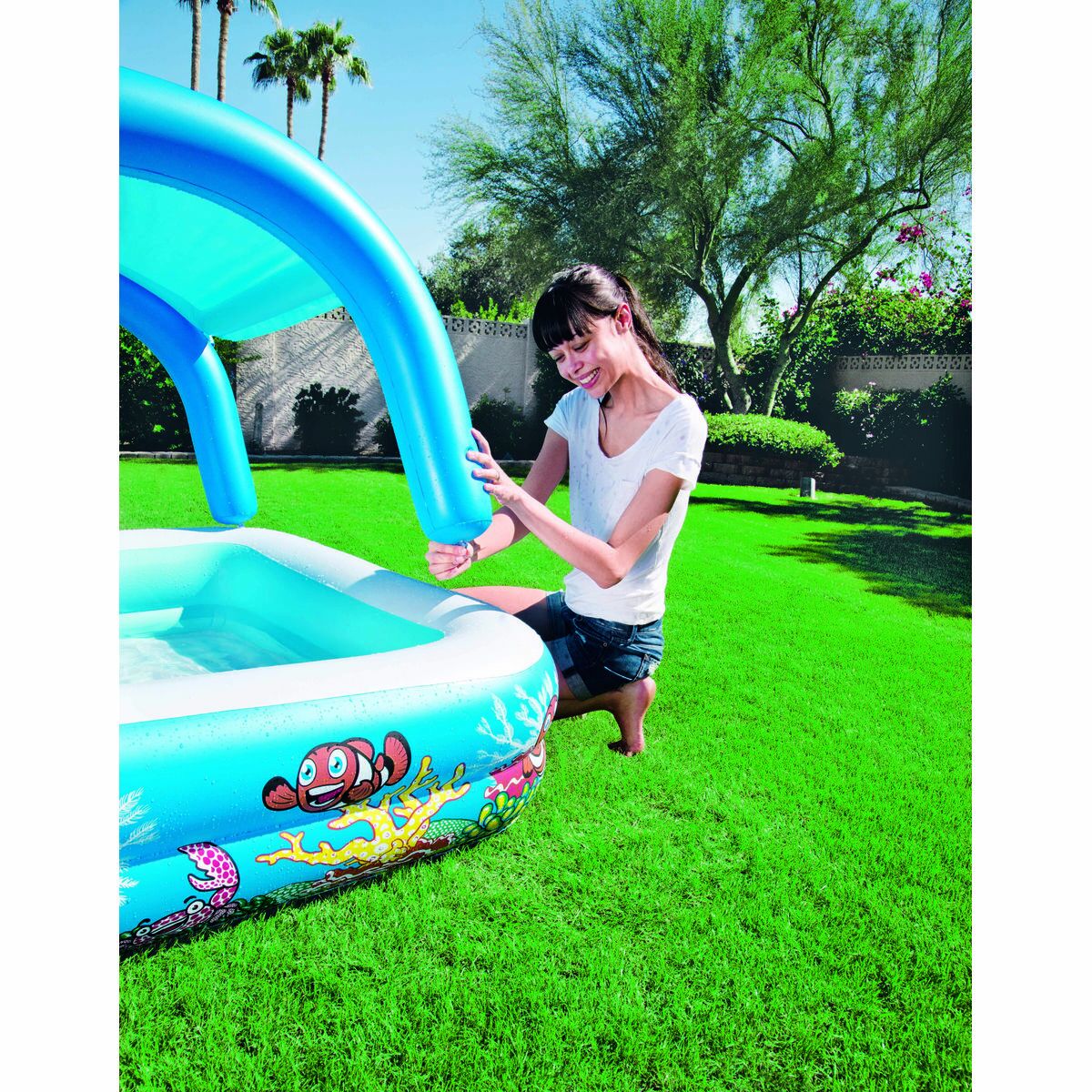 Bestway Inflatable Paddling Pool For Children Bestway 140 X 140 X 114 Cm