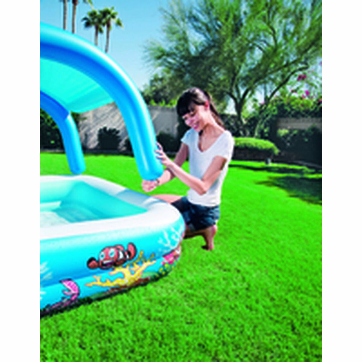 Bestway Inflatable Paddling Pool For Children Bestway 140 X 140 X 114 Cm