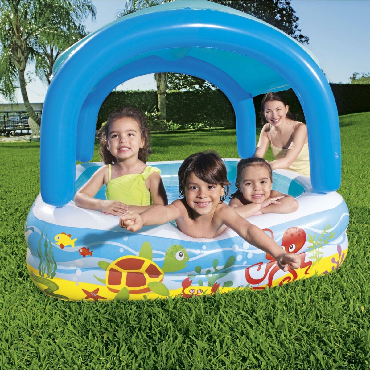 Bestway Inflatable Paddling Pool For Children Bestway 140 X 140 X 114 Cm