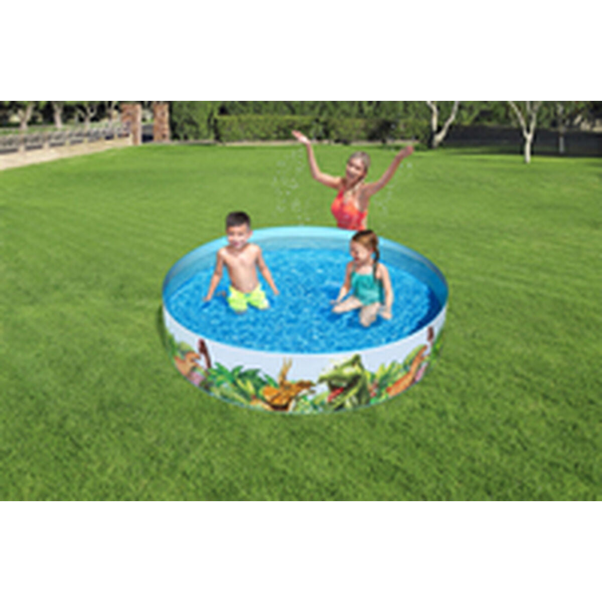 Bestway Inflatable Paddling Pool For Children Bestway Dinosaurs 244 X 46 Cm