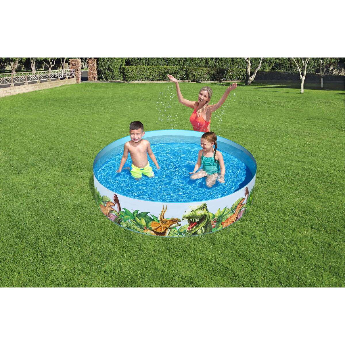Bestway Inflatable Paddling Pool For Children Bestway Dinosaurs 183 X 38 Cm