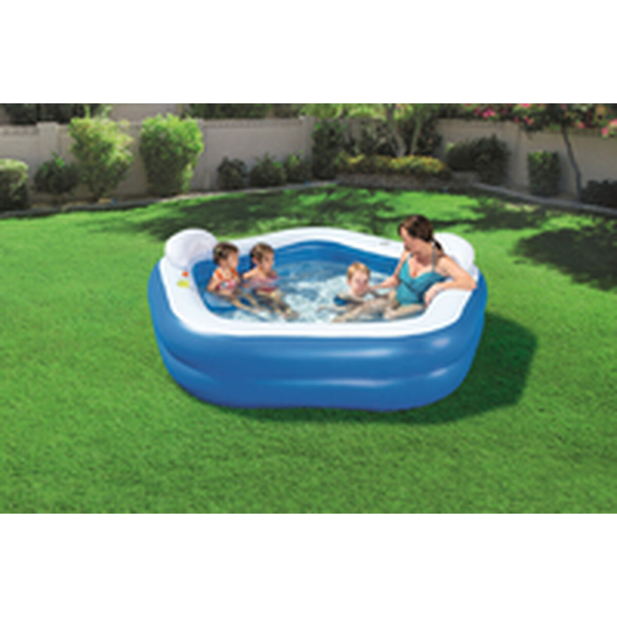 Bestway Inflatable Paddling Pool For Children Bestway Multicolour 213 X 206 X 69 Cm