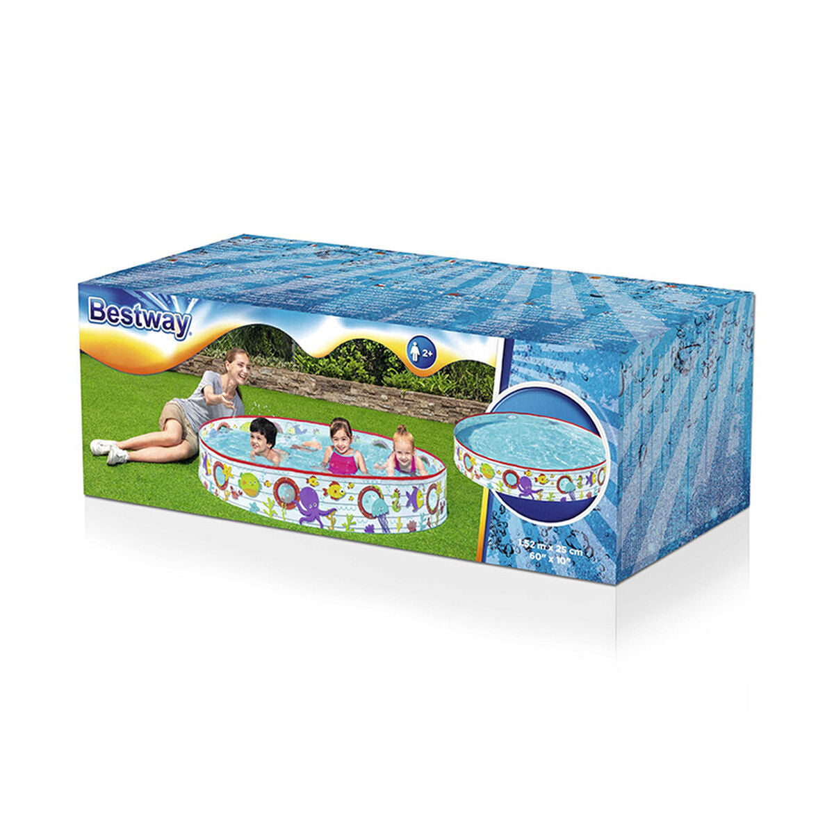 Bestway Inflatable Paddling Pool For Children Bestway Fish 152 X 25 Cm
