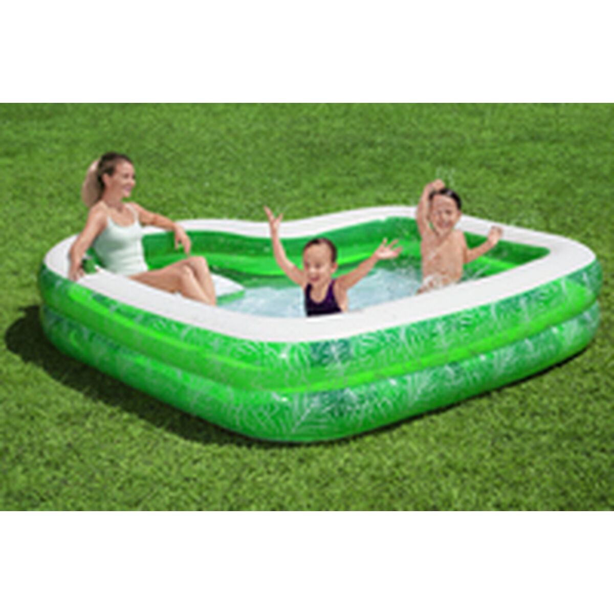 Bestway Inflatable Paddling Pool For Children Bestway Green Multicolour 231 X 231 X 51 Cm