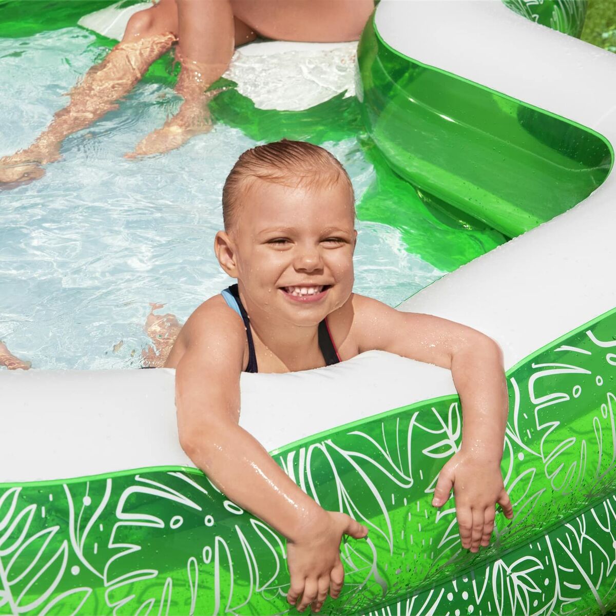 Bestway Inflatable Paddling Pool For Children Bestway Green Multicolour 231 X 231 X 51 Cm
