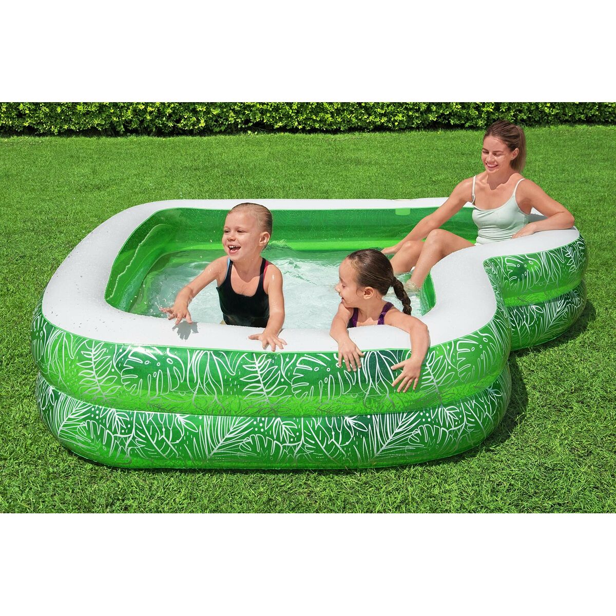 Bestway Inflatable Paddling Pool For Children Bestway Green Multicolour 231 X 231 X 51 Cm