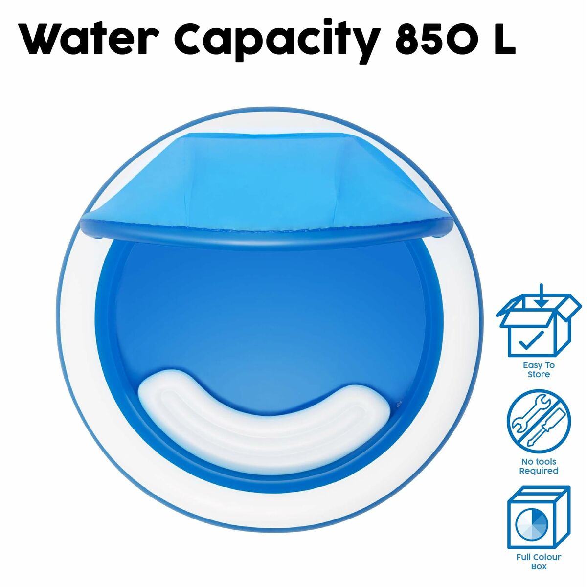 Bestway Inflatable Paddling Pool For Children Bestway Multicolour 241 X 241 X 140 Cm