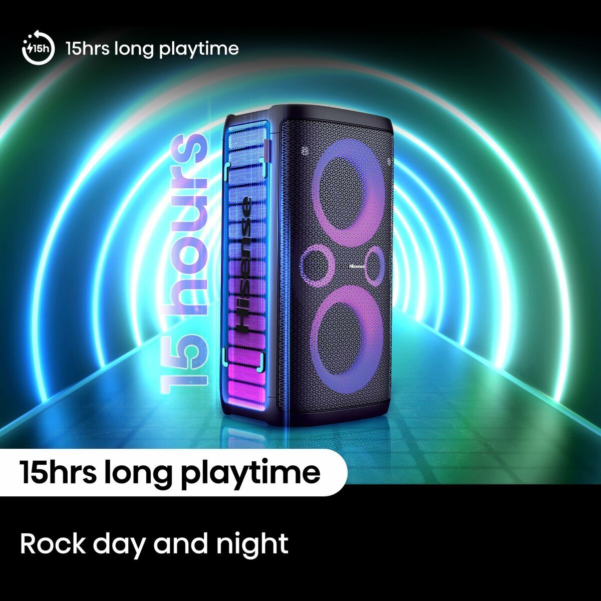 Hisense Portable Bluetooth Speakers Hisense Party Storm Black 300 W