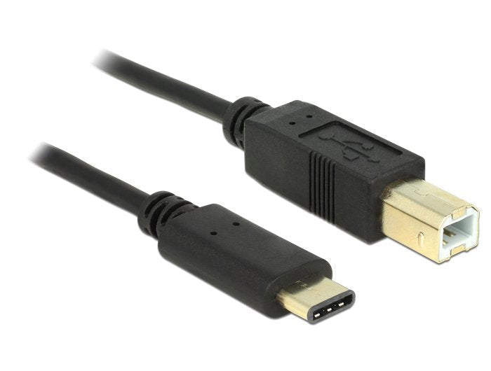 Delock USB Cable Type-c 2.0 Male USB 2.0 Typ-b Male 2,0M Black