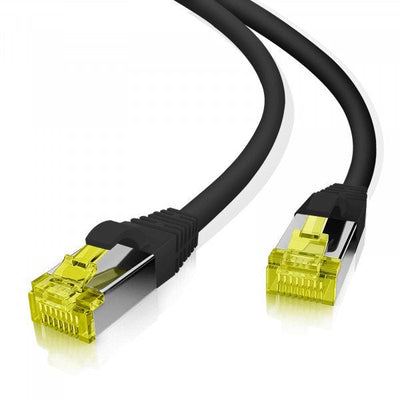Helos 263808 Network Cable Black 0,5M CAT.6A S/FTP (s-STP) — image 1