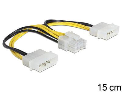 Delock 83410 Cable Power 2 X Molex 8 Pines Eps 15CM — image 1