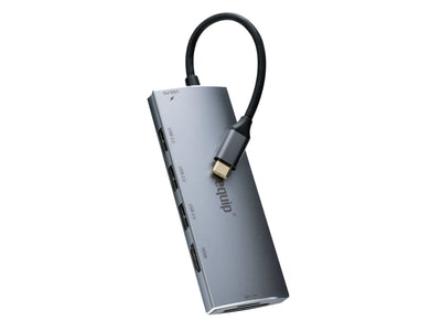 Equip Adapter USB-C - Hdmi, 3XUSB3.0, Pd, Sd, TF4K60HZ 0.15M Sw — image 1