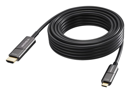 USB Cable C a HDMI 15M 4K a 60 HZ Connectors Chapados Oro DP 1.2 HDMI 2.0 Supports Cec Edid Hdr Hdcp 2.2 USB C — image 1