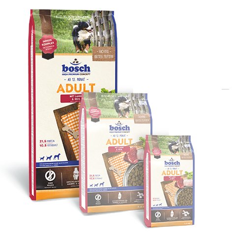 Bosch 52080015 Pienso Perros Adultos Cordero, Arroz 15KG
