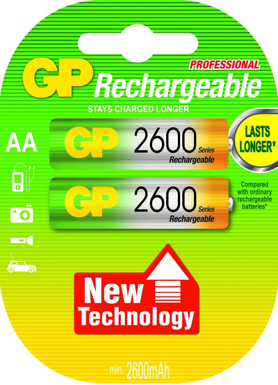 Gp Recyko 2XAA 2600MAH Batteries Recargables — image 1