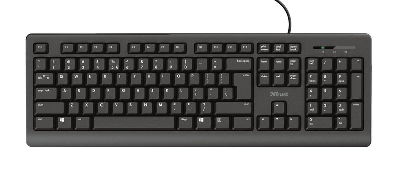 Trust Keyboard Spanish Primo USB Keys Silenciosas Black 23883
