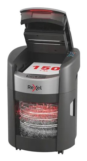Rexel Trituradora Automática Shredmax Autofeed + 150M, P5, 150 Hojas, Bucket 15 L — image 1
