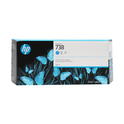 HP Ink Cyan 676M6A 738 300ML — image 1