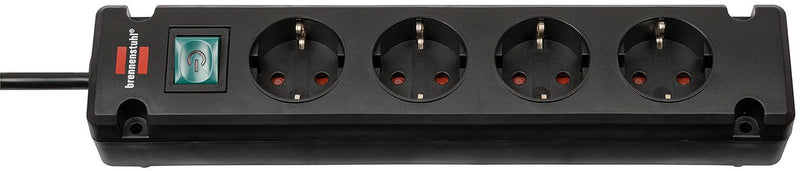 Brennenstuhl 1150650326 Base Múltiple 1,5M 4 Salidas AC Indoor Black