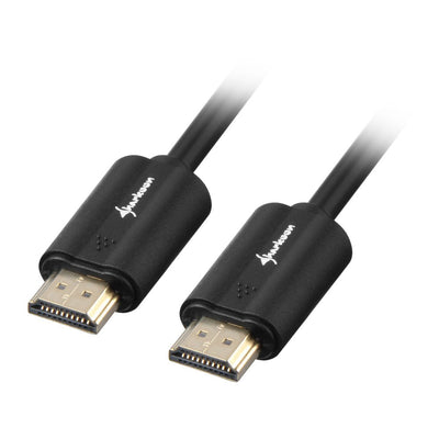 Sharkoon HDMI/HDMI 4K, 1M HDMI Cable HDMI Type a Standard Black — image 1