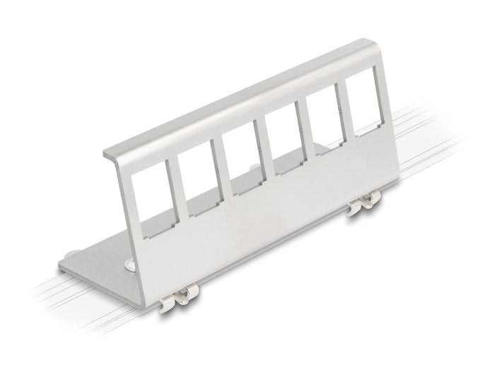Delock Keystone Stand 6 Port Carril Din Metal