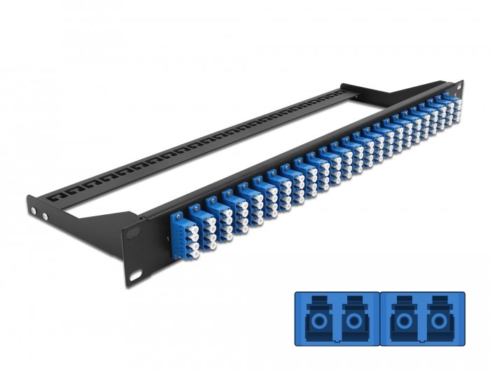 Delock 19? Lwl Patchpanel 24 Port Lc Quad Blue