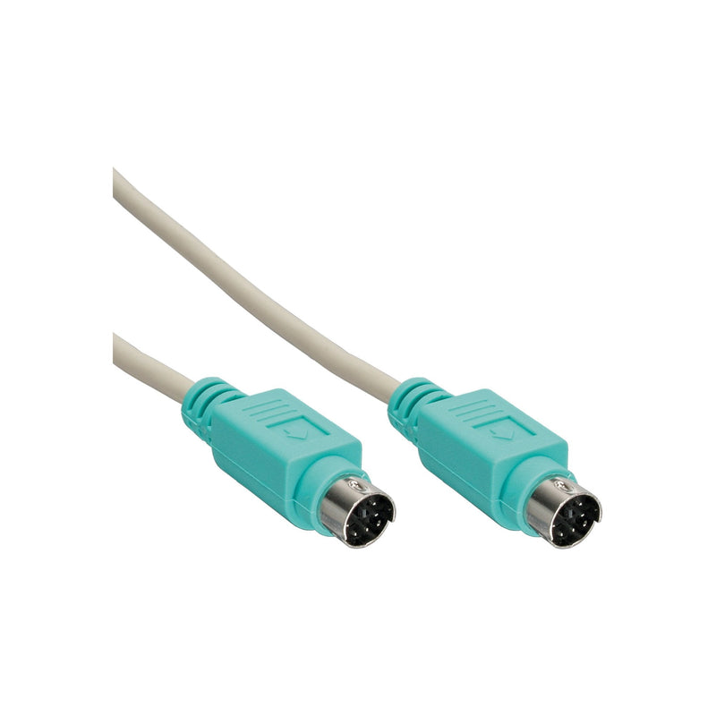 Inline Ps/2 Cable Male a Male Grey / Green 2M