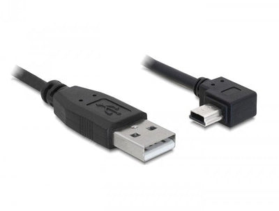 Delock USB Cable 2.0-A Male USB Mini-b 5PIN Male Angular 0,5M — image 1