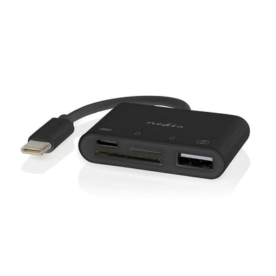 Nedis USB Hub 1x Usb-c™ 1x USB a 1x Usb-c™ - 4-PORT Port(s) USB 2.0, Power Eléctrica Über Usb, SD & microSD — image 1