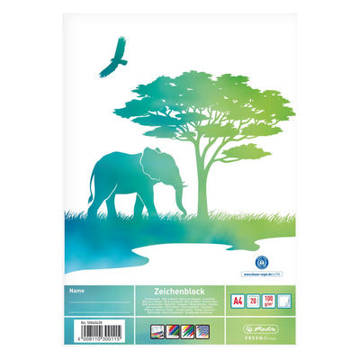 Herlitz Greenline Elefant Bloc Hojas Paper Bellas Artes 20 Hojas — image 1