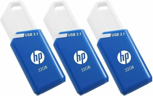 HP USB Flash Drive X755W 32GB Retractable USB 3.1 C/Slot Colgar Blue -pack 3U- — image 1