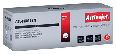 Activejet Toner ATL-MX812N Printers Lexmark Reemplazo Lexmark 62D2000 Supreme 6000 Páginas Black — image 1