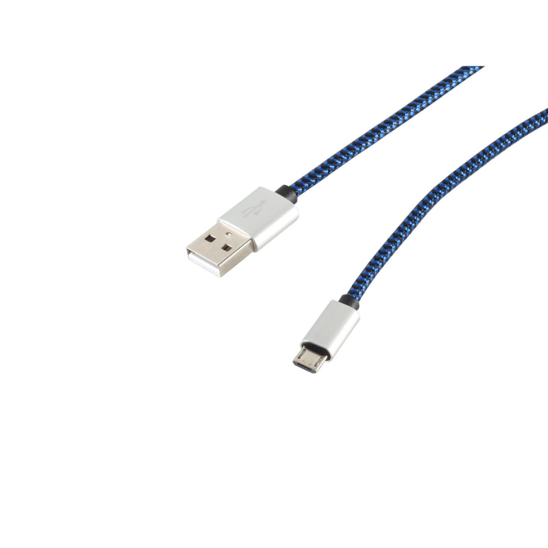 S-conn 14-50023 USB Cable 2M USB 2.0 USB a Micro-usb B Blue