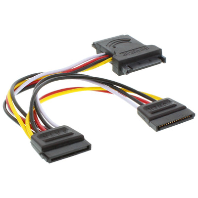 Inline Cable Power SATA Internal SATA Male a Female a 2X SATA M 0,15M — image 1