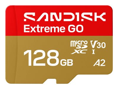 SanDisk Extreme Go microSD Uhs-i 128GB microSD 240MB/S(r) / 120MB/S(w) — image 1