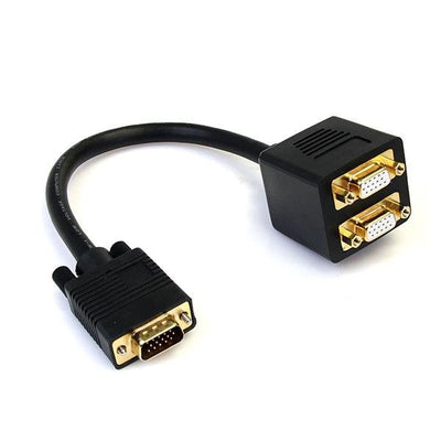StarTech Cable Duplicador Divisor Video VGA M/X2H 0.30M Black VGASPL1VV — image 1