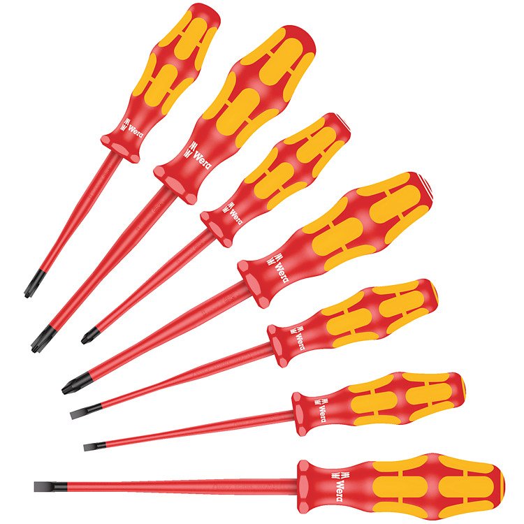 Wera Set Of Screwdrivers 160 Iss/7 Kraftform Plus Serie 100