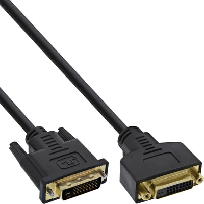 Inline Cable DVI-d Premium 24 + 1 Male a Female Dual Link 2M — image 1