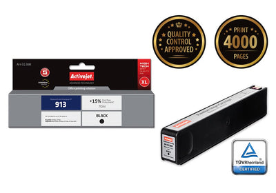 Activejet Ink Ah-913BR (reemplazo HP 913 L0R095AE - Premium - 70ML - Black — image 1
