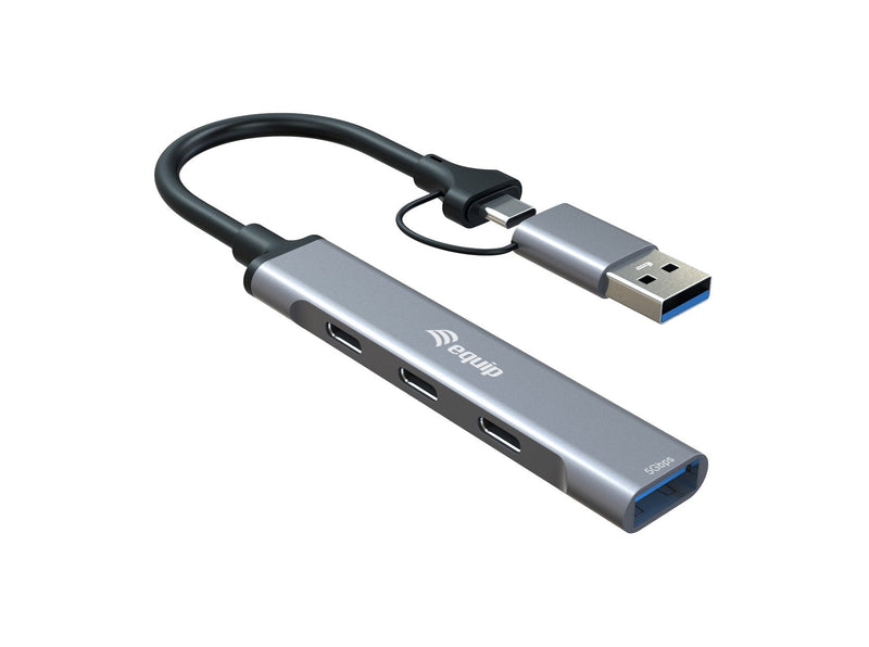 Equip Hub USB-C 128969A 1x USB-A 3x USB-C Adapter USB-C a USB-A Included