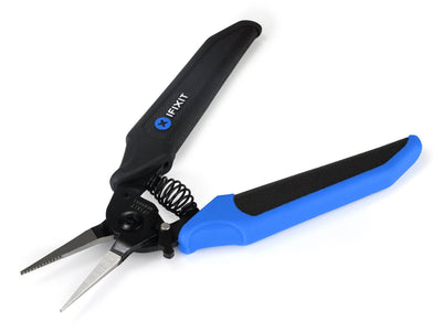 Ifixit Pliers Punta Fina Mandíbula, Pliers Agarre Black/Blue With Resorte Opening IF145-549-1 — image 1