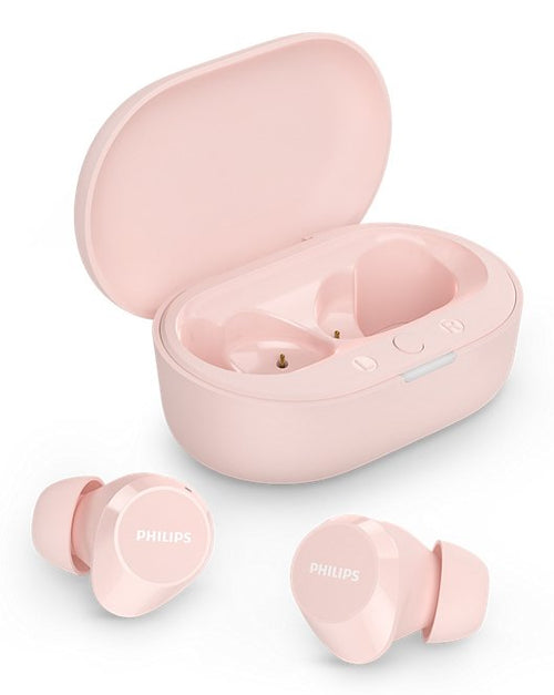 Philips Headphones Bluetooth TAT1209 With Case Charging Battery Life 6H Rosas — image 1