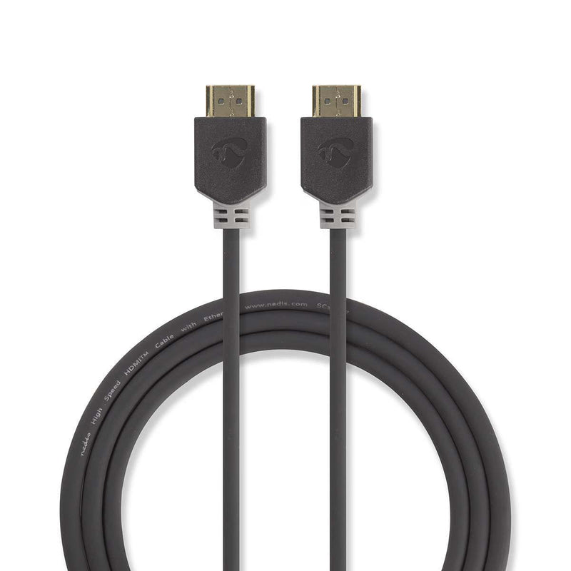 Nedis High Speed Hdmi™ Cable With Ethernet Hdmi™ Connector Male 4K@60HZ 18Gbps 7.50M Round Pvc Antracita Embal